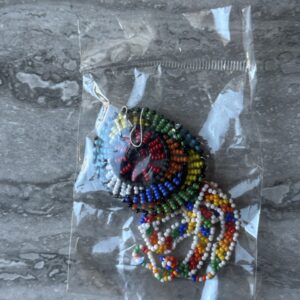 Beaded Earrings – Multicolor Medallion